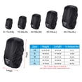 thumbnail image 2 of Uxcell 60-70L Waterproof Rucksack Cover, Backpack Rain Cover, XL, Black, 2 of 5