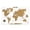 White, variant on Unframed Cork World Map, Wall Art Pinboard, Home Office Wall Decor, Black, 23x35 1-Piece Design