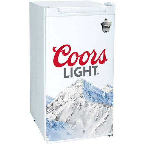 Coors Lite 3.2 Cubic foot Mini Bar, Dorm, Home Beverage Cooler Fridge Refrigerator, White