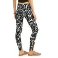 thumbnail image 2 of No Boundaries Juniors' Criss-cross Printed Ankle Leggings, 2 of 3