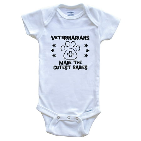 

Veterinarians Make The Cutest Babies Funny Veterinarian Baby Bodysuit