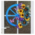 thumbnail image 1 of Xihbxyly Corona de Girasol Azul, Diseño Floral Artesanal, Fácil Instalación, Decoración Versátil para Puertas, Bodas, Fiestas, Festivales, Ideal Como Regalo para Seres Queridos, Juego de 1 Pieza., 1 of 7