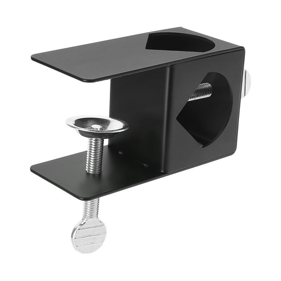 CIMAXIC 1Set Metal Adjustable Torch Clamp for Outdoor Area Elegant Design Black 10.0x6.0x4.5in