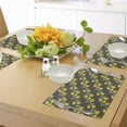 thumbnail image 4 of Ambesonne Nature Place Mats Set of 4, Lemon Branches Growth, Standard Size, Olive Green Yellow, 4 of 6