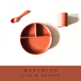 thumbnail image 2 of Love & Adore Suction Round Silicone Plate with Matching Cup (Clay), 2 of 5