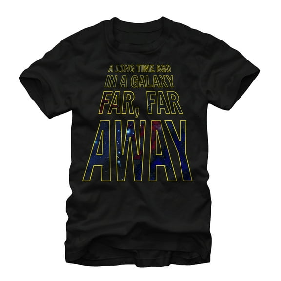 Men's Star Wars Opening Crawl Graphic Tee Black Medium