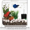 thumbnail image 3 of Filtro de esponja bioquímica para acuarios Betta, apto para alevines y peces pequeños, 3 of 7