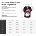 thumbnail image 5 of Rateoe Gnome Independence Day Pattern Men's Short Sleeve Classic Shirt, Casual Short-Sleeved Shirt, Lightweight Summer Shirt, Cuban Collar Shirt,Button-Front Shirt-X-Large, 5 of 5