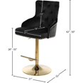 thumbnail image 4 of Meridian Furniture Claude Black Velvet Adjustable Stool, 4 of 5