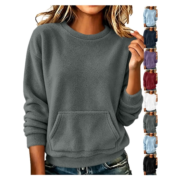 Mock Neck Sweatshirt for Women Fashion Casual Long Sleeved Keep Warm Sweatshirt Oversized Pullover Sweatshirts Casual Fall Clothes