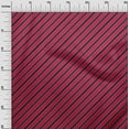 thumbnail image 2 of oneOone Tissu Velours Rouge Vif Rayé pour Couture Tissu Imprimé au Mètre 58 Pouces de Large, 2 of 4