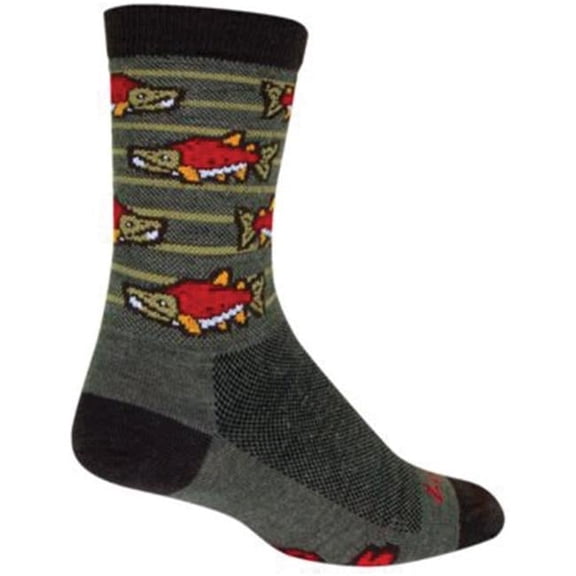 SockGuy Sockeye Wool Socks - 6", Large/X-Large
