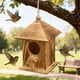thumbnail image 4 of CaiYueKe Outdoor Wooden Birdhouse Feeder Hanging Rustic Decorative Bird Cage Garden Backyard Wild Birds Shelter Natural Wood Bird Feeder House for Outside Patio Yard Decoration, 4 of 7