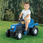 DOLU Ranchero Pedal Tractor - With Horn - Blue