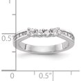 thumbnail image 3 of 14K White Gold Lab Grown Diamond Si1/Si2, G H I, Wedding Band (Size 7) Made In India rm2654b-057-7wlg, 3 of 5