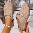 thumbnail image 5 of Willtoo Closed Toe Orthopedic Mule Slip On Flat Casual Shoes with Metal Buckle for Summer Walking Platform Slides, 5 of 7