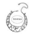 thumbnail image 6 of SmartBy Women Anklet Bell Decor Adjustable Design Double-Layer Ankle Chain Sophisticated Ankle Accessory Jewelry Gift, 6 of 7