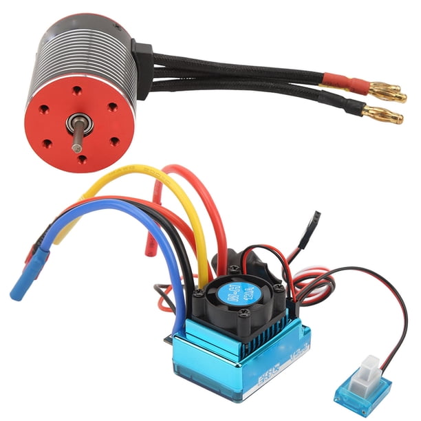 120a set esc sin escobillas, 4 12 Motor de Torsión Grande, Diseño A Prueba de Agua, Accesorios RC, Disipador de Calor Mecanizado CNC, Tarjetas de Programa de Bolsillo