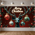 thumbnail image 4 of Decorative Design Christmas Banner Colorful Theme Merry Christmas Poster Festive Theme for Holiday Celebration Indoor Decoration Winter Party, 4 of 9