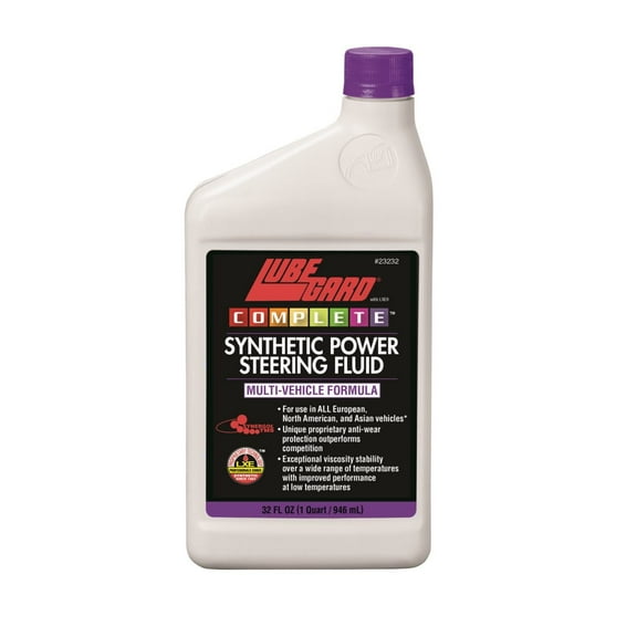 Lubegard Complete Synthetic Power Steering Fluid, 1 qt