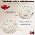 thumbnail image 3 of 2025 New Multipurpose Drain Basket with Lid, Drain Basket for Fruit, Fruit Washing Bowl with Strainer, 2 in 1 Draining and Preservation Basket, Fruit Drainer Container with Handle (White*2), 3 of 7