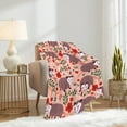 thumbnail image 3 of Yibo Cute Hedgehog Blanket Flannel Soft and Comfortable Anti-static Bed Sofa Blanket, 3 of 9