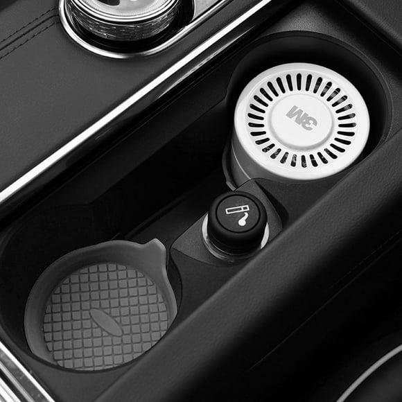 maskred 2 Pcs de sous-Verres en Silicone pour Voiture, Insert de Porte-Gobelet en Gel de Silice, Bleu