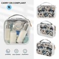 thumbnail image 5 of Flowers and Eyes Clear Cosmetic Bags with Handles PVC Toiletry Bags Zipper Waterproof Portable for Traveling 2 Pcs, 5 of 7