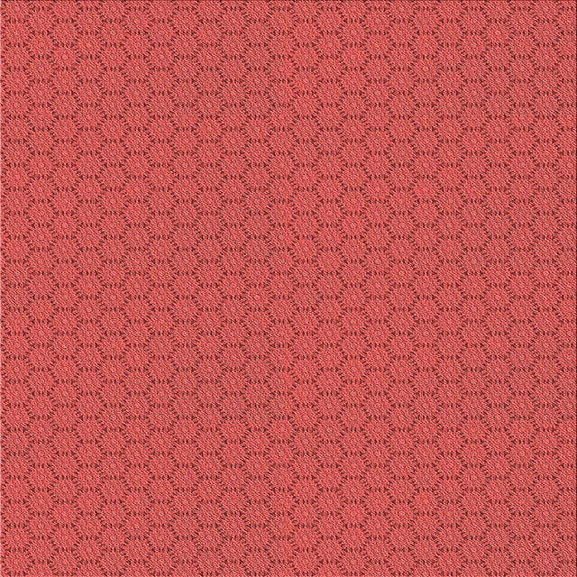 Ahgly Company Tapis d'Intérieur Lavable en Machine Carré Rouge Transitionnel, 7 Pieds Carré