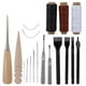 thumbnail image 5 of Juego de herramientas de cuero de 18 Uds., fácil uso, usos múltiples, Kit de costura de cuero para abrigo tapizado de alfombra vaquera, 5 of 5