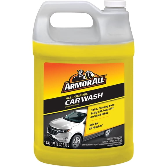 Armor All All-Purpose Car Wash, 1 Gal Bottle, Car Wash Soap Easily Lifts Away Dirt and Road Grime