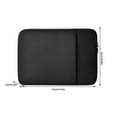 thumbnail image 4 of thinsony Laptop Bag Case Sleeve Notebook Cover Computer Protectively Shockproof Dust-proof Accessory Parts Durable Soft Burgundy, 4 of 8