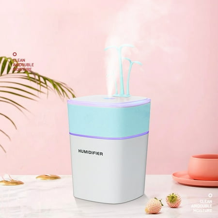

2023 Summer Savings Clearance! WJSXC Four In One Mini Humidifier 2000mAh Personal Desktop Humidifier Night Light Humidifier 320ml Cool Mist Mode Super Quiet Suitable for office Desktop Car Sky Blue