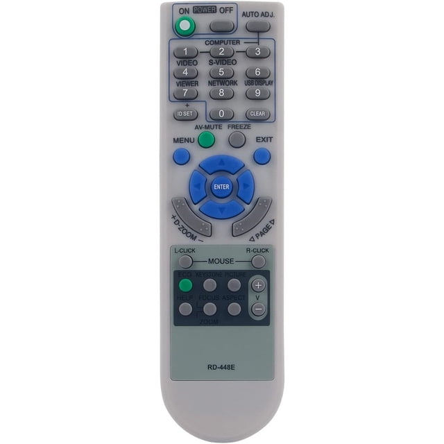Télécommande RD-448E Compatible avec Projecteur Portable NEC NP-V260 NP-V300X NP-V300W NP-V260X NP-V260-R NP-V260X-R NP-V300X-R