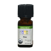 Aura Cacia Aromatherapy 100% Organic Essential Oil, Pine - 0.25 Oz, 2 Pack