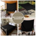 thumbnail image 6 of Black Tapestry for Bedroom Wall Hanging Tapestry, Solid Color Farmhouse Black Ceiling Backdrop Tapestries Poster Blanket Wall Decor for Teens Room Living Room Dorm 55" x 73", 6 of 8
