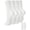 All White, variant on Yawlsow 4 Pairs Pilates Grip Socks for Women, Yoga Grippy Socks for Barre, Hospital, Gym Workout