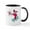 White/Black Inside, variant on CafePress - Power Rangers Red Ranger Kicking - 11 oz Ceramic Mug - Novelty Coffee Tea Cup
