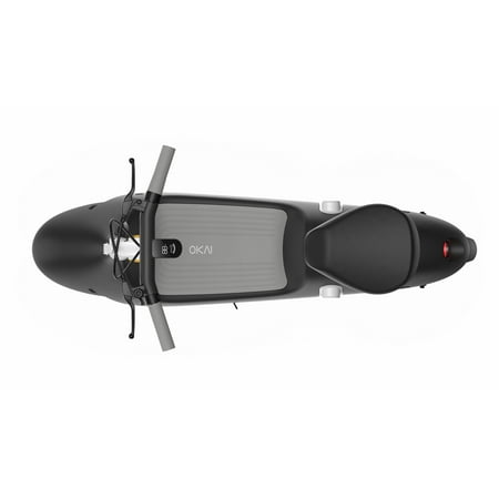 OKAI - Ceetle Pro Electric Scooter with Foldable Seat w/35 Miles Operating Range & 15.5mph Max Speed - Black