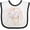 White and Black, variant on Inktastic Little Sister I Love My Big Sister Boys or Girls Baby Bib