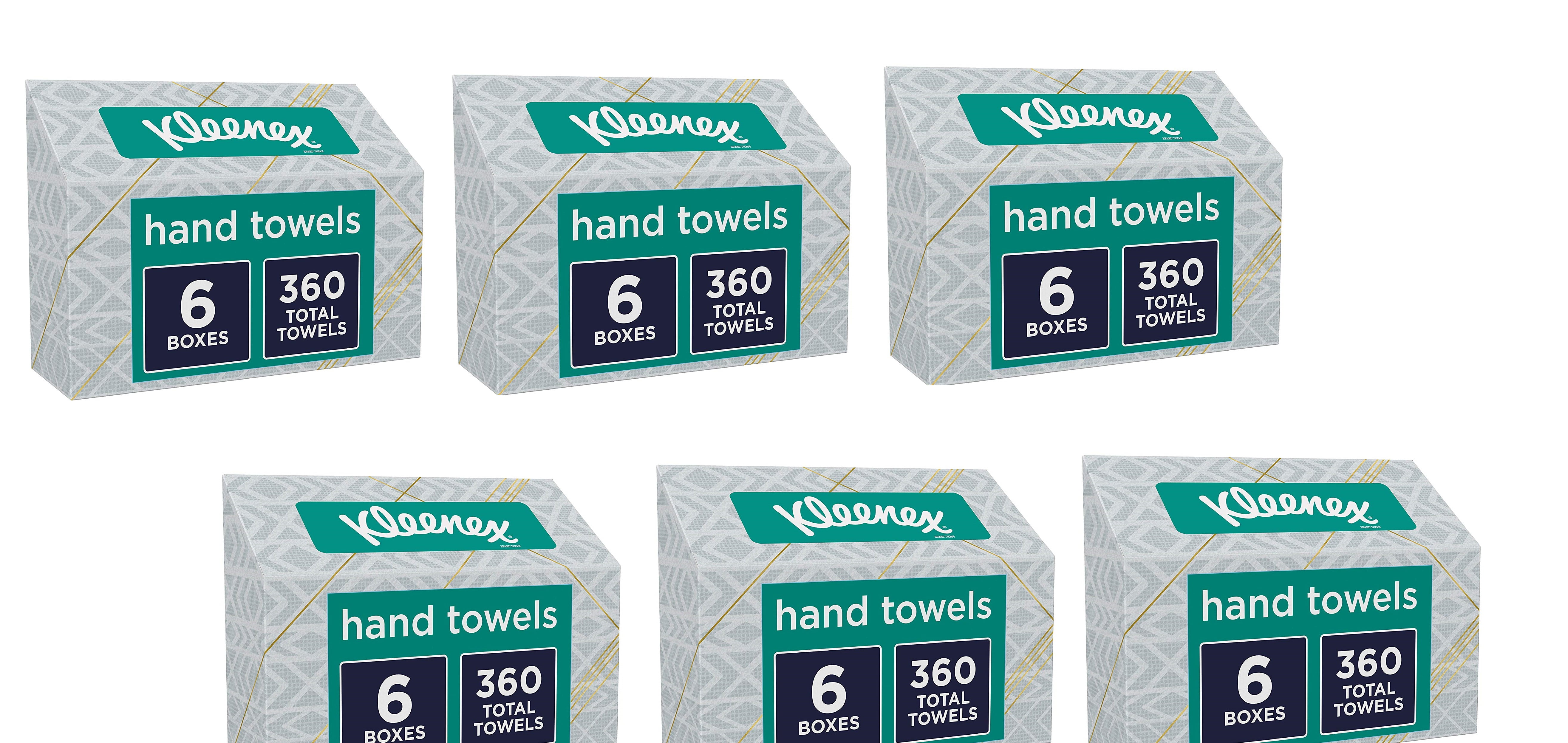 HOLIDAY 55Ct/Box 330 ct total 6 Boxes Kleenex Disposable Hand Towels 