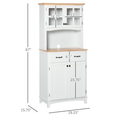 Homcom 67 H Traditional Freestanding, Kitchen Pantry Cabinet Canada