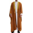 thumbnail image 2 of LOVZFMLL Vestes pour Hommes Robe Musulmane Arabe Robe Longue Style Cardigan à Manches Longues Chemise Longue Mode Décontractée, 2 of 9