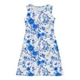 thumbnail image 4 of Delliss Girls Summer Sleeveless Dress Tropical Print Skater Twirly Dresses 4-14Years, 4 of 8