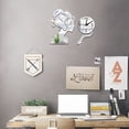 thumbnail image 2 of PEONAVET Sticker Clock Mirror Effect Lady Wall Clock Art DIY Sticker Home Living Room Decor Utility, 2 of 2