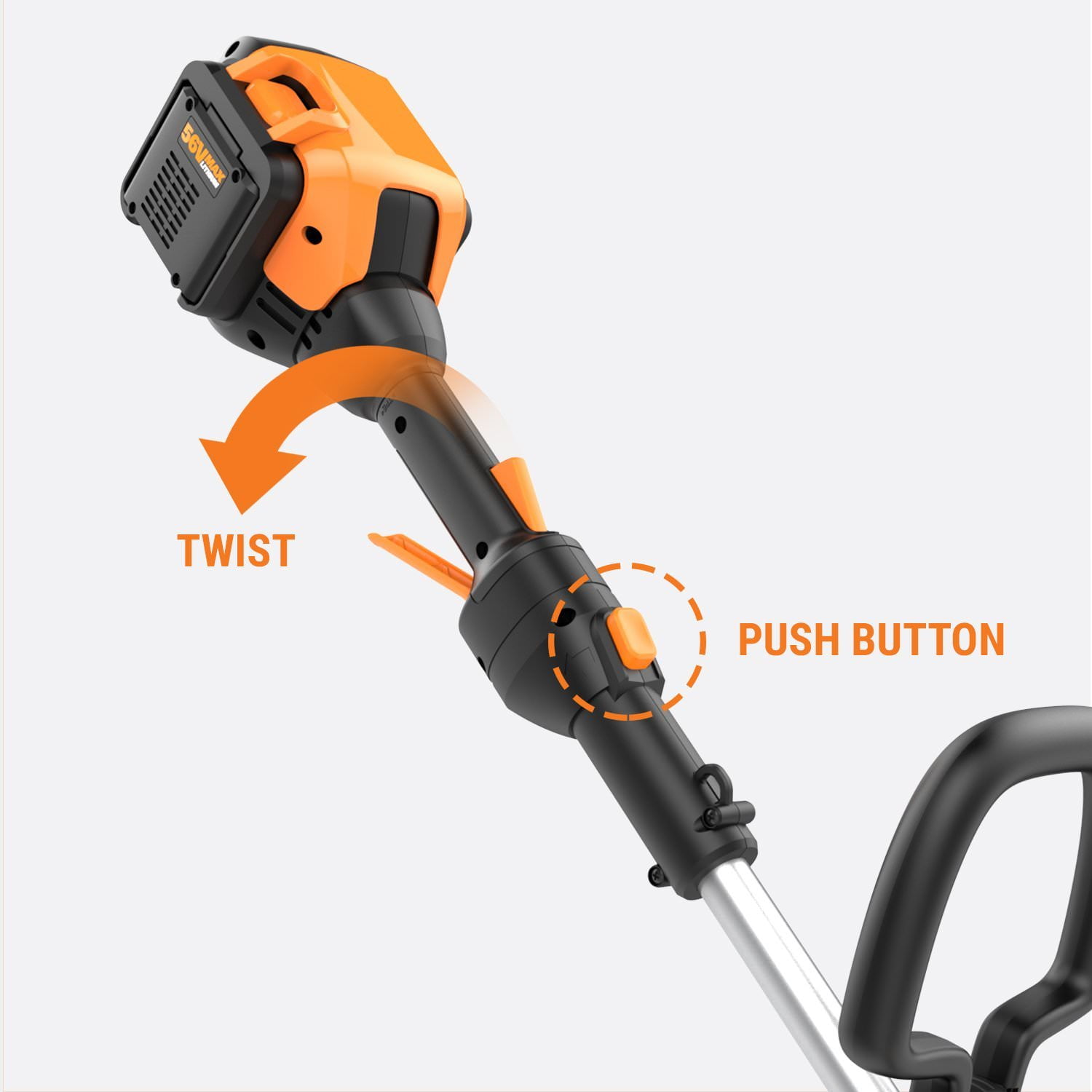 worx 56 volt trimmer