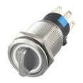 thumbnail image 4 of 19Mm Latching Rotary Switch 2No 2Nc Stainless Steel 304 Enhanced Visibility, 4 of 5
