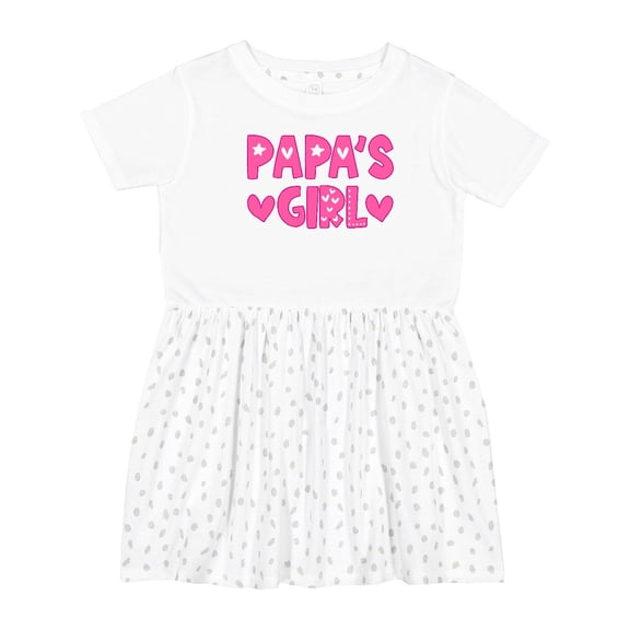Inktastic Papa's Girl Girls Toddler Dress