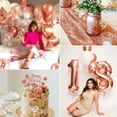 thumbnail image 2 of YANSION Birthday Decorations Women Rose Gold, Beige Rose Gold Birthday Balloons with Happy Birthday Banner Tablecloth Curtain Pompom Confetti Balloons, Girl Birthday Decorations, 2 of 9