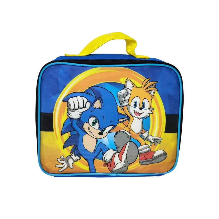 BLUE SONIC,TAILS,SHADOW,AND KNUCKLES 9.5 INSULATED LUNCHBOX LUNCH BAG-NEW!  4646706752360,  in 2023